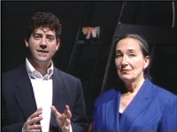 Regina Mocey and Tim Gallagher of show's intro
